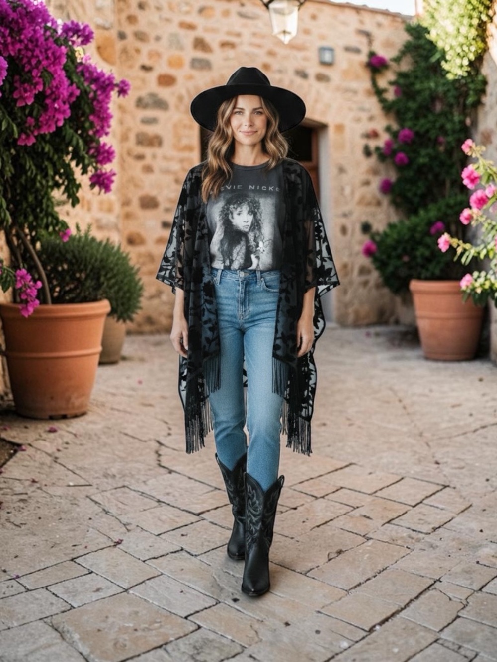 Stevie Nicks custom poncho - one-of-a-kind